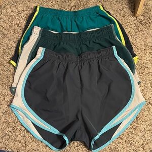 3 pairs S Nikes women’s running shorts